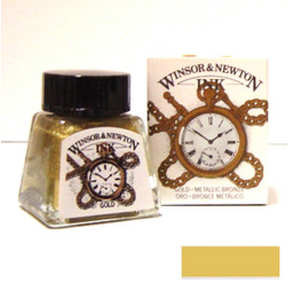 Туш художня Winsor Newton Drawing Inks 14 мл № 283 Золото