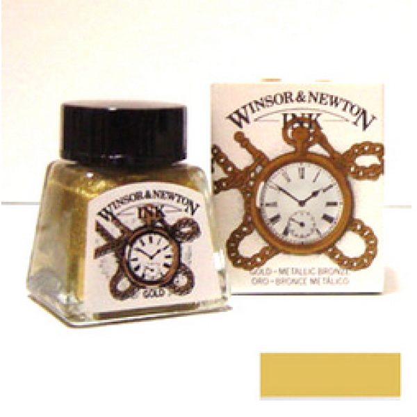 Туш художня Winsor Newton Drawing Inks 14 мл № 283 Золото