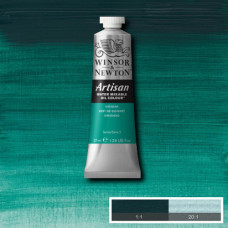 Краска масляная водорастворимая Winsor Artisan Water Mixable 37 мл, № 692, Viridian Зеленый Виридиан