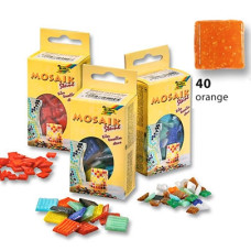 Мозаїка Folia Mosaic-glass tiles 200 г/м2, 10x10 мм (300 шт) №40 Orange (Помаранчевий)