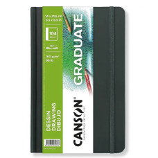 Блокнот для эскизов Graduate Dessin Light grain Canson 160 г, 14,8x21 см, 104 листов, 52 листа