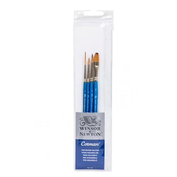 Набір пензля Winsor синтетика Ser. Cotman Brushes 4 кр. №2,4, л.