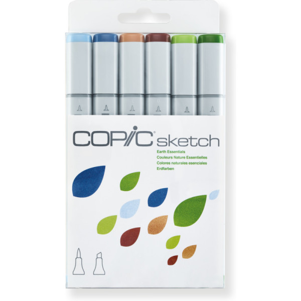 Набір спиртових маркерів Copic Sketch Set Sea Sky 6 шт
