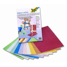 Набір дизайнерського паперу Folia, Creative Card Jute Fibre metallic 230 г/м2, 23x33 см, Джутові волокна металік, 10 аркушів