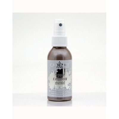 Фарба по тканині спрей, перламутрова Cadence Your Fashion Spray 100 мл, Коричневий