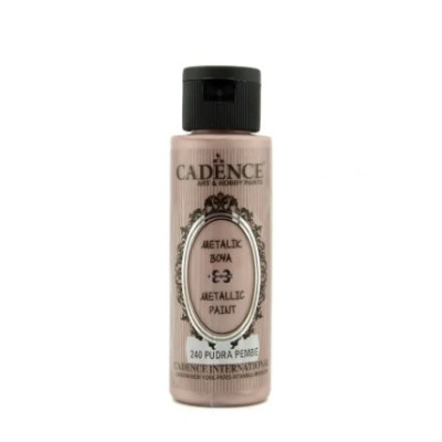 Акриловая краска с эффектом металлик Metallic Paint Cadence, 70 мл, Пудровый