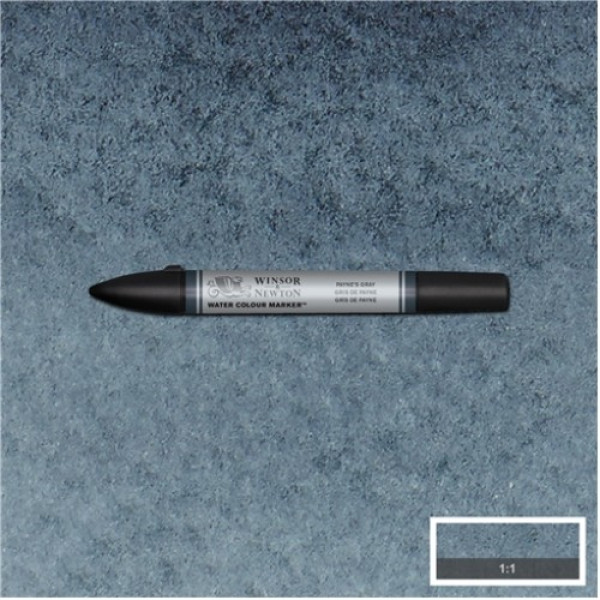 Акварельний маркер Winsor Newton №465 Payne's gray Сірий пігмент