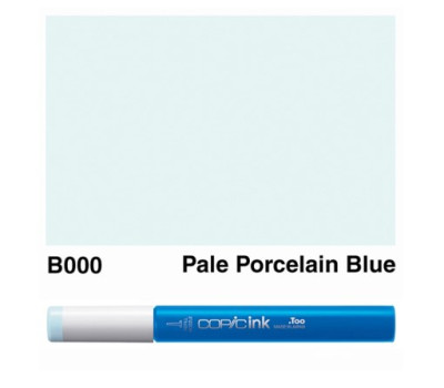 Заправка для маркеров COPIC Ink, B000 Pale porcelain blue Пастельно-голубой фарфор, 12