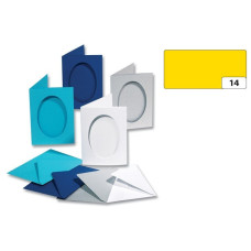 Листівка Folia Cards rectangular-single fold 220 гр, 10,5x15 см №14 Banana yellow Бананово-жовтий арт 150514