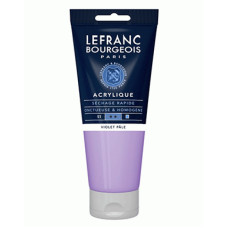 Акриловая краска Lefranc Fine Acrylic Color, 200 мл, № 659, Pale Violet Пастельно-Фиолетовый