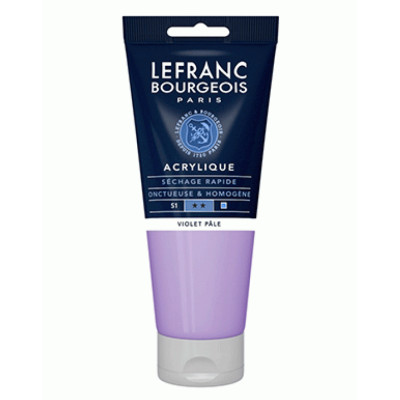 Акрилова фарба Lefranc Fine Acrylic Color, 200 мл №659, Pale Violet Пастельно-Фіолетовий