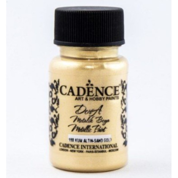 Акрилова фарба металік Cadence Dora Metallic Paint, 50 мл, Золотий пісок