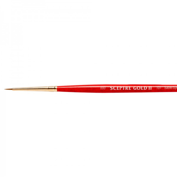 Кисть кругла, міксований ворс Winsor Newton 101 Sceptre Gold II Round, № 000