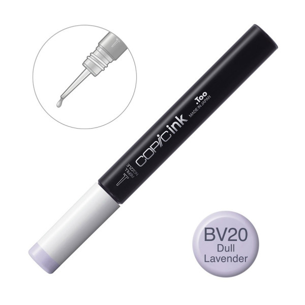 Чернила для заправки маркеров Copic Ink BV-20 Dull lavender Тускло-лавандовый, 12 мл