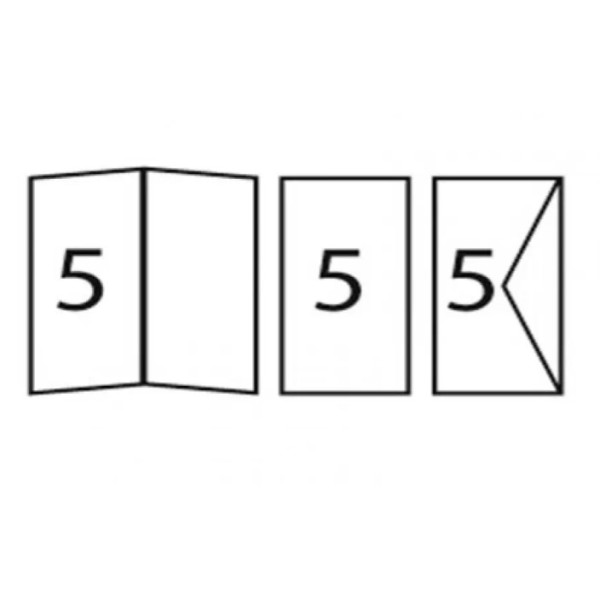 Заготовка для открытки прямоугольная Folia Cards, 220 г/м2, 10,5x21 см, № 00 White Белый