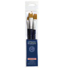 Набір пензлів синтетика Lefranc Fine Synthetic Brushes Set, 3 шт (№ 8, 16, 24)