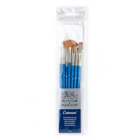 Набір пензля Winsor синтетика Ser. Cotman Brushes 7 кр. №1,6, л №2, п. №10, с.
