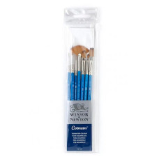 Набір пензля Winsor синтетика Ser. Cotman Brushes 7 кр. №1,6, л №2, п. №10, с.