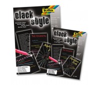 Альбом чорного паперу для нарисів Folia Black А4 21х29,7 см, 100 г/м2, 10 аркушів