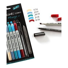 Набір маркерів з лайнером Copic Ciao Set Manga 2 5+1 шт