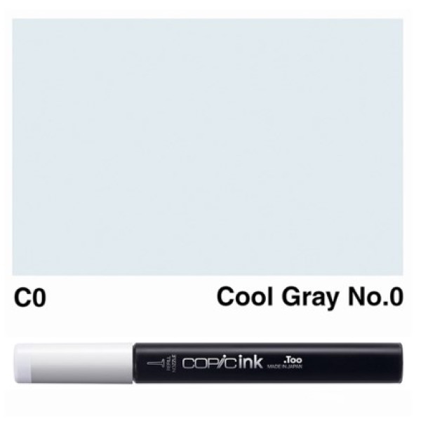 Заправка маркерів COPIC Ink, C0 Cool gray Холодний сірий, 12 мл