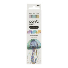 Набір маркерів Copic Ciao Set "Layer Mix" (3 шт), Pastel Palette (BV00+BG01+YR20)