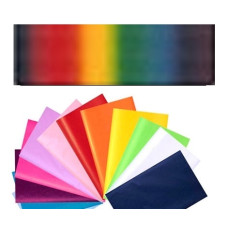 Папір обгортковий тишею однотонний Folia Tissue Paper 20 г/м2, 50x70 см, №17 Rainbow Райдужний