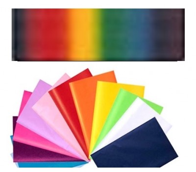 Бумага оберточная тишью однотонная Folia Tissue Paper 20 г/м2, 50x70 см, 13 листов, №77 Rainbow Радужный