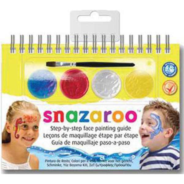 Фарби для гриму в наборі Snazaroo UNISEX, 4 фарби + 1 кисть