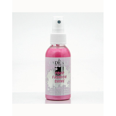 Краска по ткани спрей, перламутровая Cadence Your Fashion Spray 100 мл, Фуксия