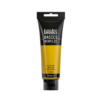 Акриловая краска Liquitex BASICS, 118 мл, Желтый оксид