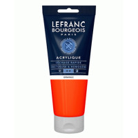 Акриловая краска Lefranc Fine Acrylic Color 200 мл, 201 Orange Оранжевый