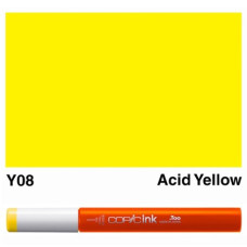 Заправка маркерів COPIC Ink, Y08 Acid yellow Насичено-жовтий, 12 мл