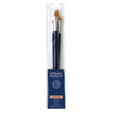 Набір пензлів синтетика Lefranc Fine Synthetic Brushes Set, 3 шт (№ 4, 14, 8)