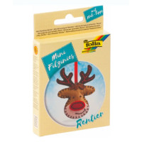 Набір із фетру для пошиття міні заготовки Folia Mini felt sewing sets , Різдвяний олень арт 52916