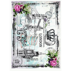 Декупажна карта на рисовому папері Cadenсe Rice Paper А4 Decoupage А4 №351