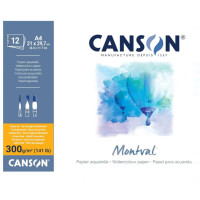 Альбом для акварели Montval Cold Pressed 300 г, A4 - 21x29,7 см, 12 листов, Canson