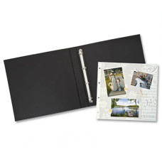 Картон для скрапбукинга (заготовка для альбома) Folia Ring Binders 36,5x32,5х4 см, Black Черный