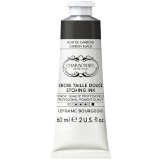 Офортна фарба Charbonnel Intaglio Etching Ink 60 мл №291 Carbone black Чорний карбоновий