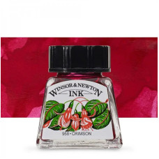 Тушь художественная Winsor Newton Drawing Inks 14 мл, №958 Crimson Малиновый