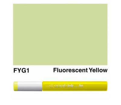Заправка для маркеров COPIC Ink, FYG1 Fluorescent yellow Флуоресцентный желтый, 12 мл