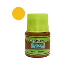 Фарба для скла прозора Vitrail Paint Cadence, 45 мл, Жовта