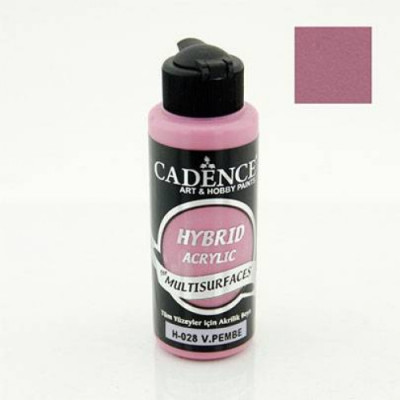 Универсальная акриловая краска Hybrid Acrylic for Multisurfaces Cadence № 28, 120 мл, Victoria Pink Розовый