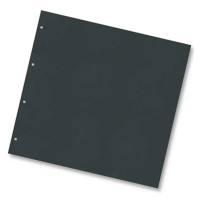 Картон для альбому Folia Ring binder dividers 300 г/м2,21,5x22,5 см 20, №90 Black Чорний арт 63990