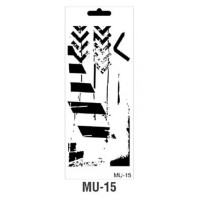 Трафарет Cadence MU Mix Media Stensil, 10*25 см, MU-15
