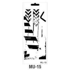 Трафарет Cadence MU Mix Media Stensil, 10*25 см, MU-15