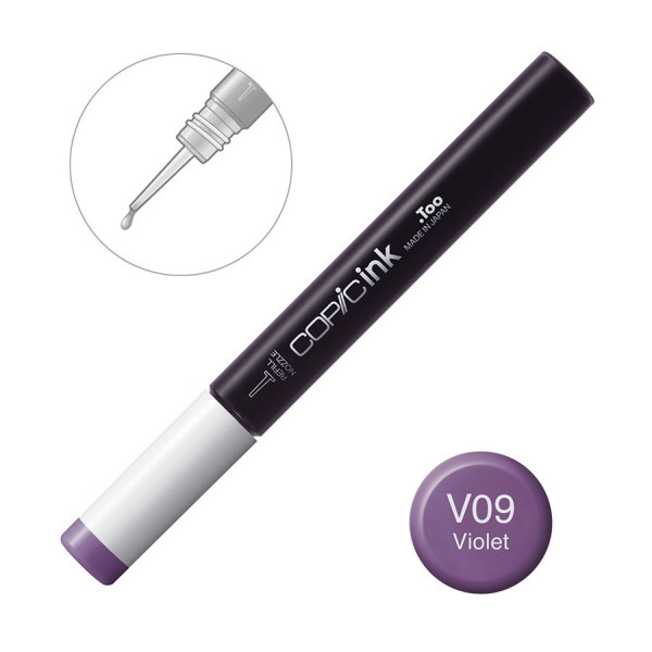 Чернила для заправки маркеров Copic Ink V-09 Violet Фиолетовый, 12 мл