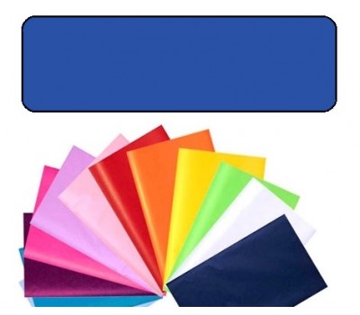 Папір обгортковий тишею однотонний Folia Tissue Paper 20 г/м2, 50x70 см, 13 аркушів, №34 Dark blue Темно-синій