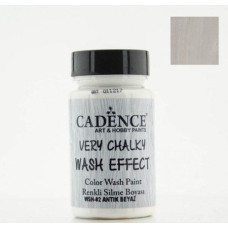Cadence винтажная краска на акриловой основе Very chalky wash effect, 90 мл, Ancient white Античный бы арт WSH_02