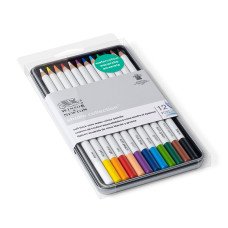 Набір акварельних олівців у металевому боксі Winsor Newton Studio, 12 шт.